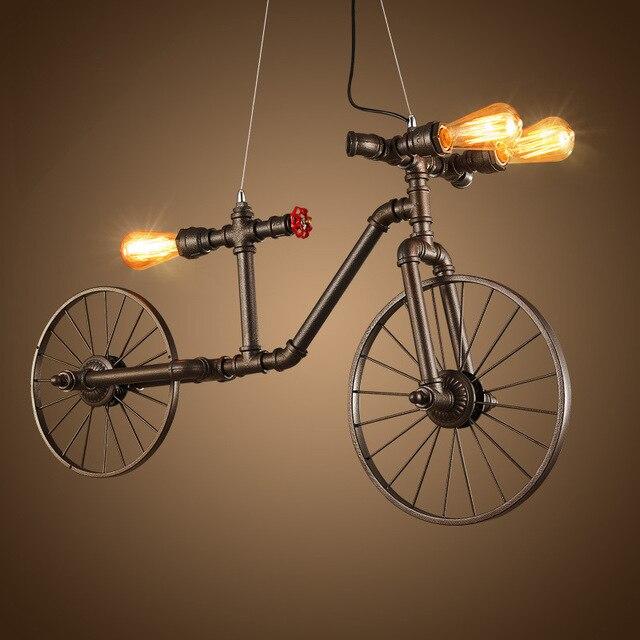 Staton - Retro Bicycle Chandelier Industrial