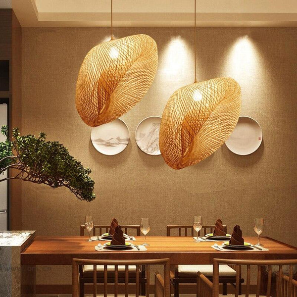 Mieko - Vintage Bamboo Hanging Light