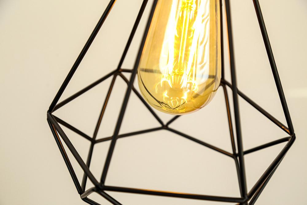 Ruby - Modern Iron Art Diamond Industrial Pendant Light