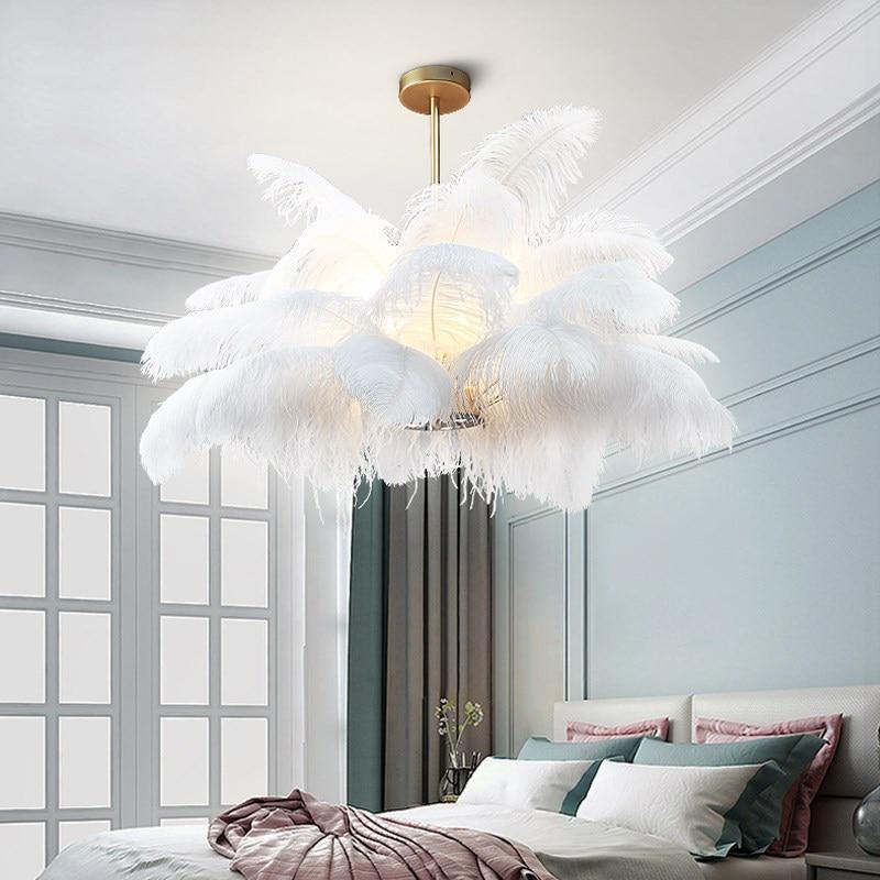 Clarine - Vintage Iron Feather Pendant Lights