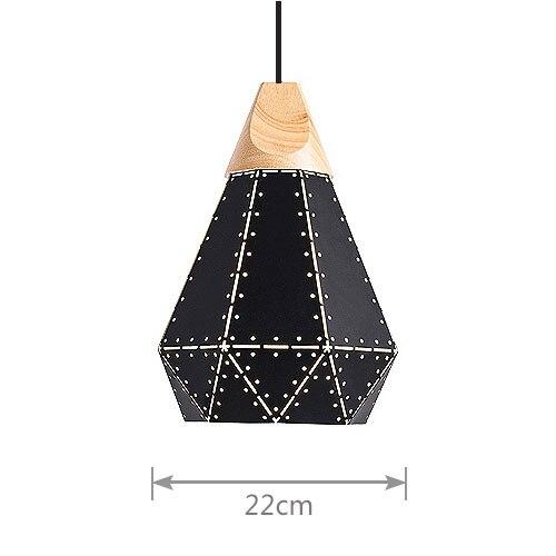 Iesha - Modern Pendant Lamp Wood Iron