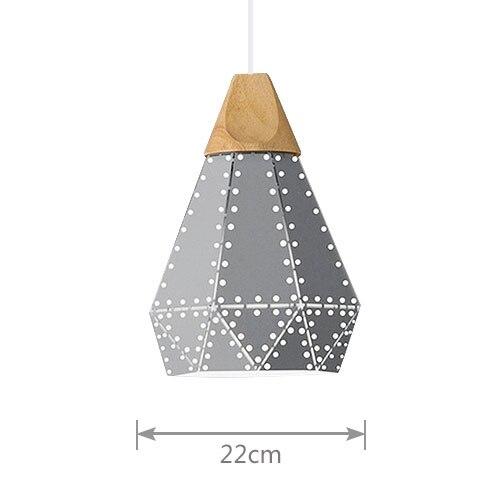 Iesha - Modern Pendant Lamp Wood Iron
