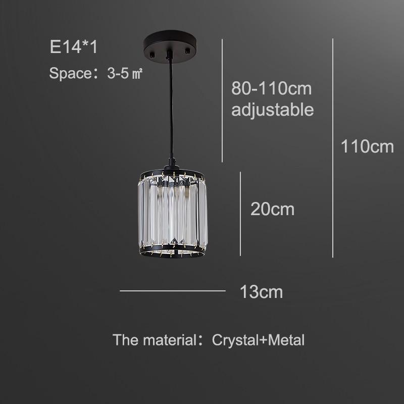 Zan - Crystal suspension lamp