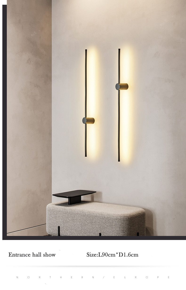 Rhizlane - Modern LED Wall Lamp Long