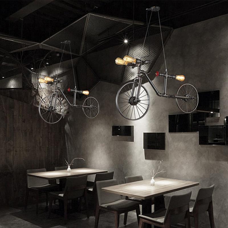 Staton - Retro Bicycle Chandelier Industrial