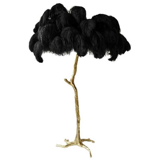 Debbi - Art Ostrich Feather Floor Lamp