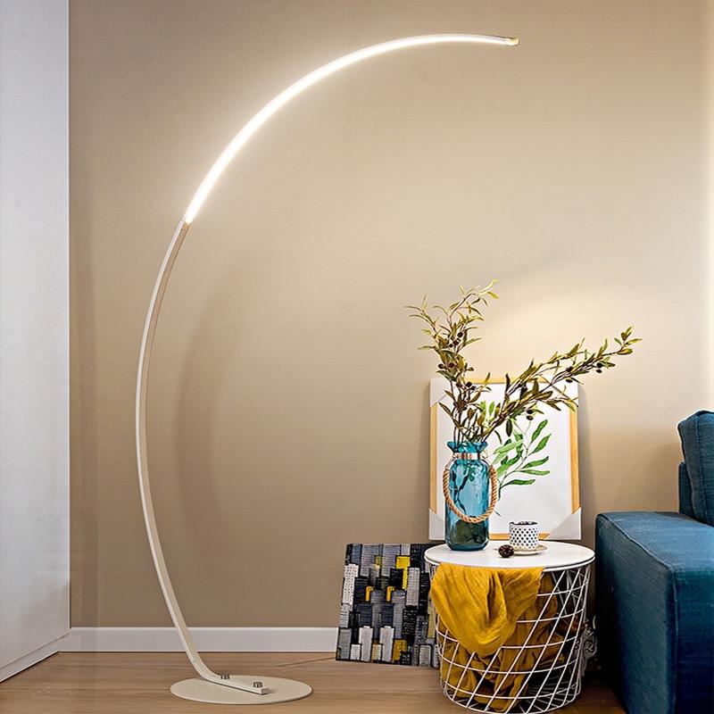 Leena - Art Crescent Moon LED Floor Lamp